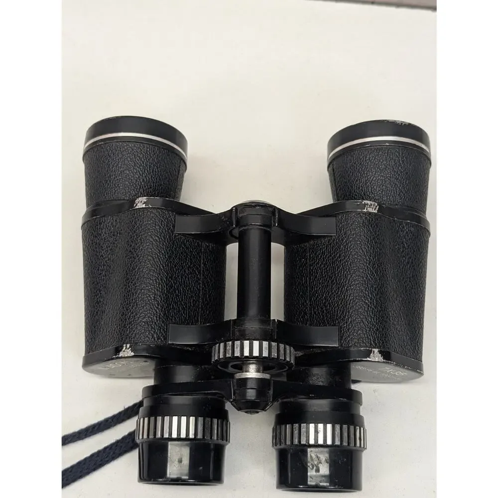 Vintage Mason 7x35 Binoculars Fully Coated Optics‎ Black 393ft at 1000yds Strap
